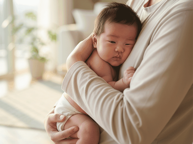 横向き抱っこ（Side/Stomach Position）