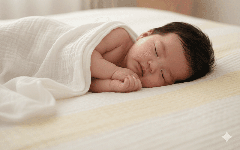 穏やかに眠る赤ちゃん